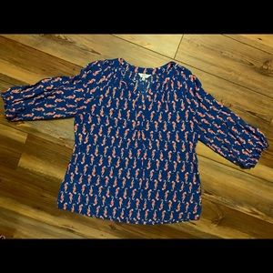 Crown and Ivy seahorse blouse